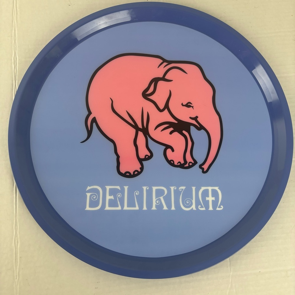 DELERIUM Tremen Belgium Beer Pink Elephant serving tray-collectible